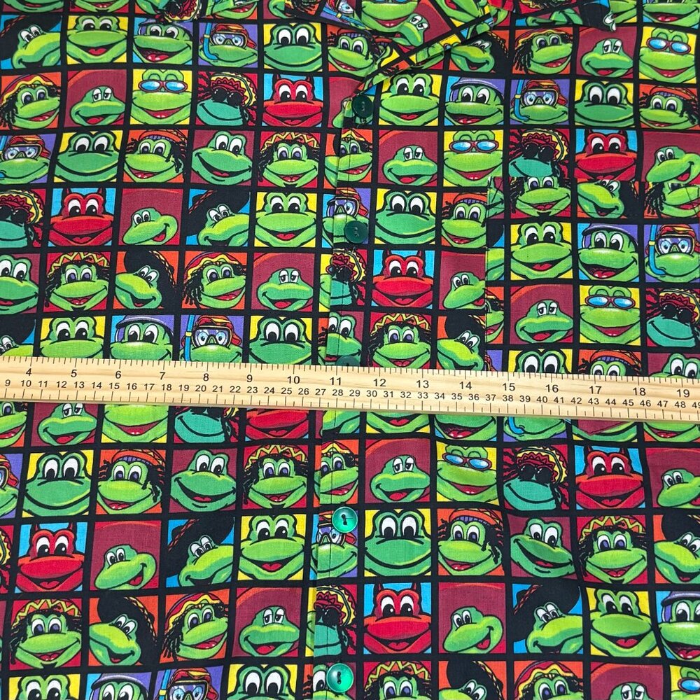 Señor Frog Button Up Shirt Men's Large Frog Print All Over Cotton - Picture 13 of 15